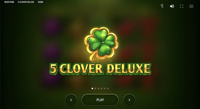 5 Clover Deluxe - Главно меню