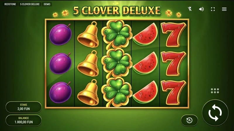 5 Clover Deluxe - екран на играта